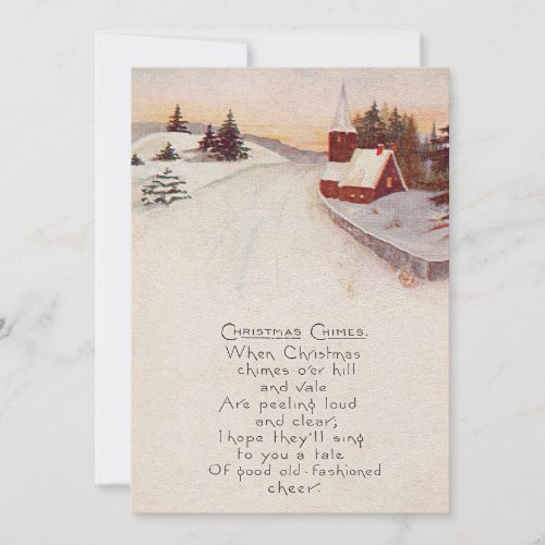 Church Christian Snow Winter Invitation