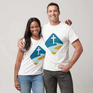 Church Christian T-Shirt   Jesus Cross   River