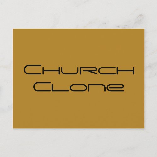 Church Clone geometric lettersOrphan Black chraa Postcard