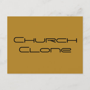Church Clone, geometric letters,Orphan Black chraa Postcard