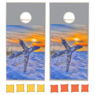 Church cornhole set