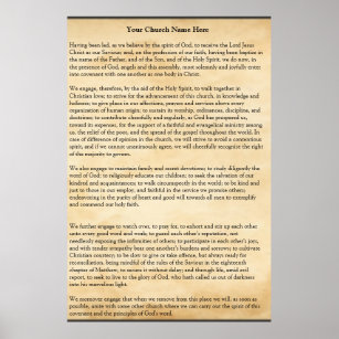 Church Covenant Poster