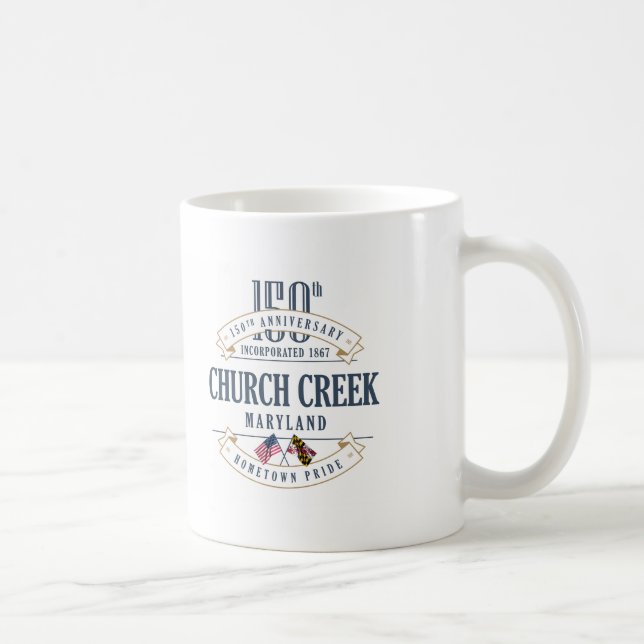 Church Creek, Maryland 150th Anniversary Mug (Right)