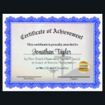 Church Cross Certificate of Achievement<br><div class="desc">This is a certificate of achievement.  Generally,  for a church,  but can be used for other things also.</div>