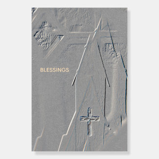 Church Cross Steeple Blessings Faith Christian  Foam Board