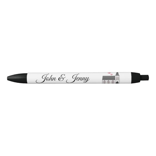Church Custom Wedding Favor Gift Pen (Front)