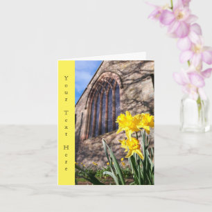 Church Daffodils - Customisable greetings card