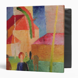 Church Decorated with Flags 3 Ring Binder