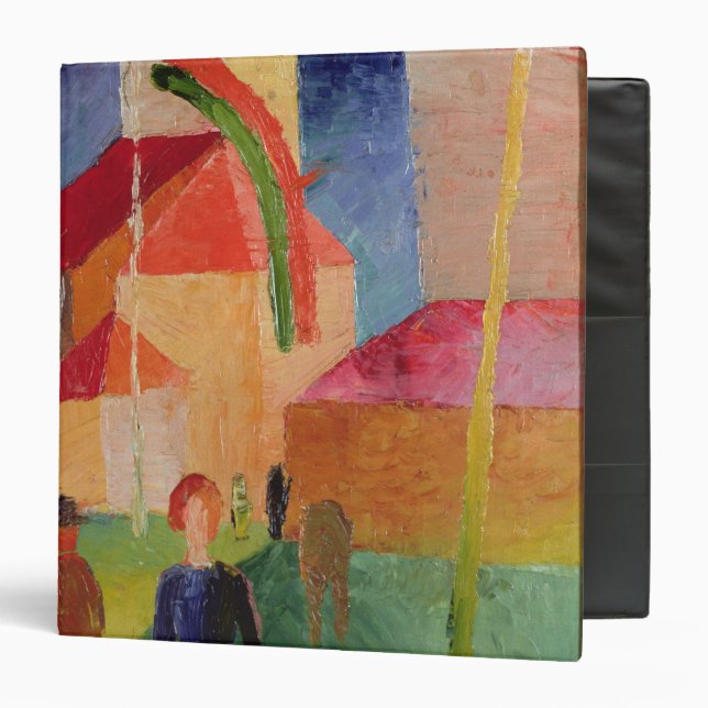 Church Decorated with Flags 3 Ring Binder (Front/Inside)