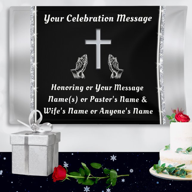 Church Decoration for Anniversary, Christian  Banner (Church Anniversary Banners. Christian Church Wall Banners. Church anniversary decorations ideas.)