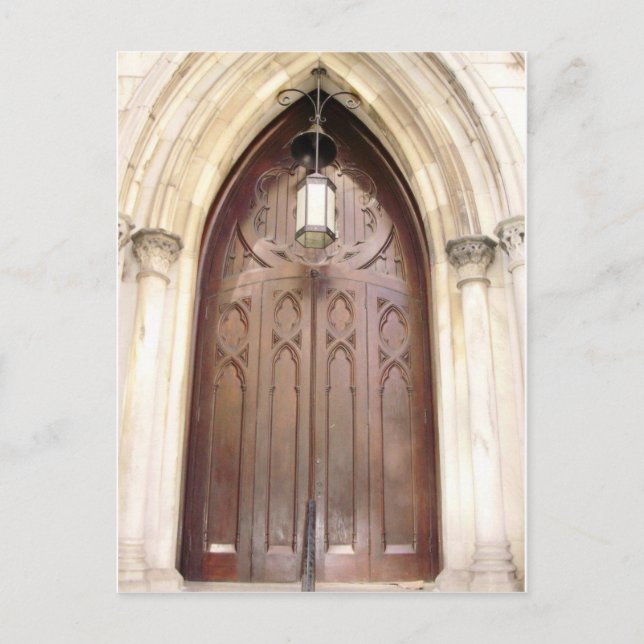 Church door postcard (Front)