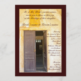 Church Doors Invitation