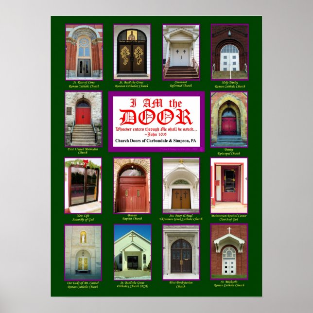 Church Doors of Carbondale & Simpson, PA (2009) Poster (Front)
