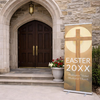 Church Easter Banner - Indoor Vertical Banner