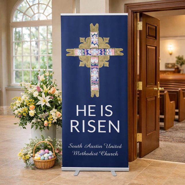 Church Easter Banner - Indoor Vertical Banner (Creator Uploaded)