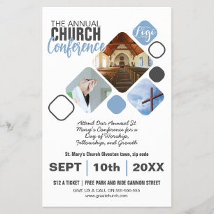 Church Event Flyer Bible Study, Conferences