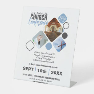 Church Event Flyer Bible Study, Conferences Pedestal Sign