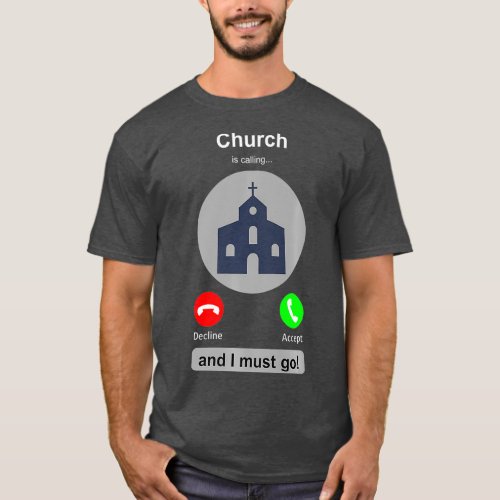 Church  Funny Christian Church Goer Premium T_Shirt