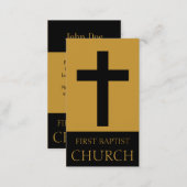 Church Gold/Black Business Card (Front/Back)