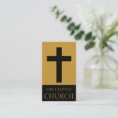 Church Gold/Black Business Card (Standing Front)