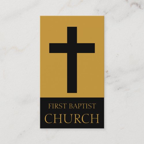 Church Gold/Black Business Card
