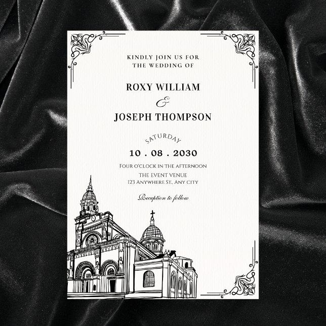 Church gothic wedding invitation (Creator Uploaded)