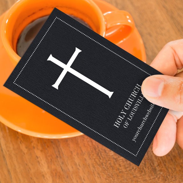 Church Holy Cross Business Card Template (Creator Uploaded)