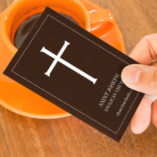 Church Holy Cross Business Card Template