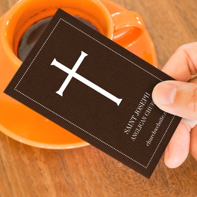 Church Holy Cross Business Card Template (Creator Uploaded)