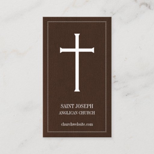 Customizable Church Cross Business Cards