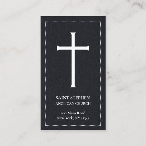 Customizable Church Cross Business Cards