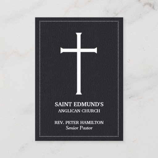 Customizable Church Cross Chubby Business Cards