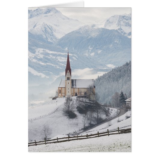 Church in an alpine winter landscape (Front)