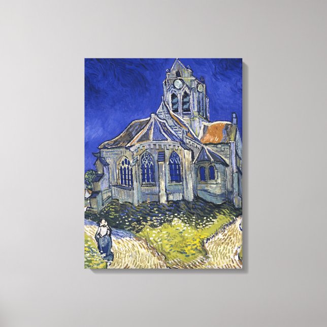 Church in Auvers by Van Gogh Painting Art  Canvas Print (Front)