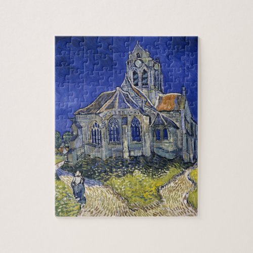 Church in Auvers by Van Gogh Painting Art Jigsaw Puzzle