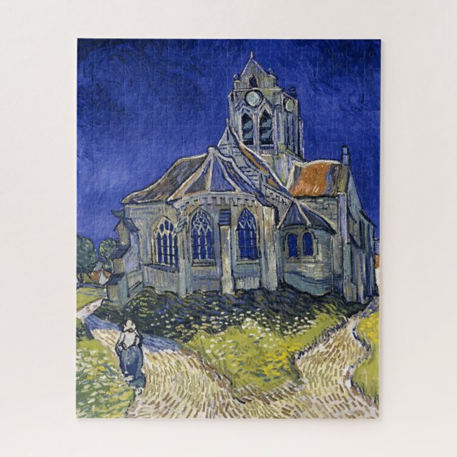 Church in Auvers by Van Gogh Painting Art Jigsaw Puzzle (Vertical)