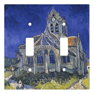 Church in Auvers by Van Gogh Painting Art Light Switch Cover