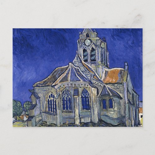 Church in Auvers by Van Gogh Painting Art Postcard