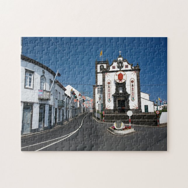 Church in Azores islands Jigsaw Puzzle (Horizontal)