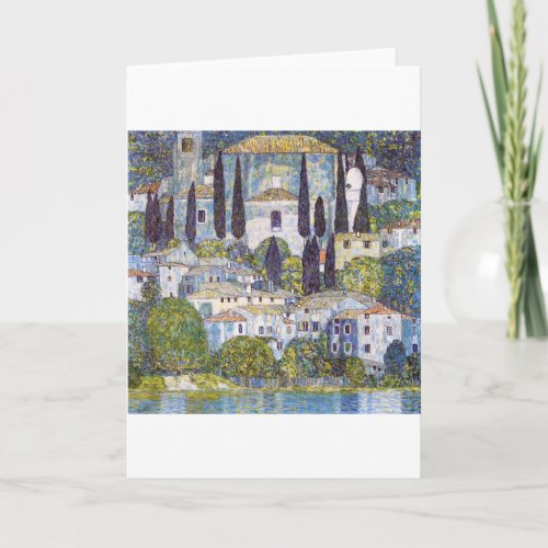 Church in Cassone Gustav Klimt Card