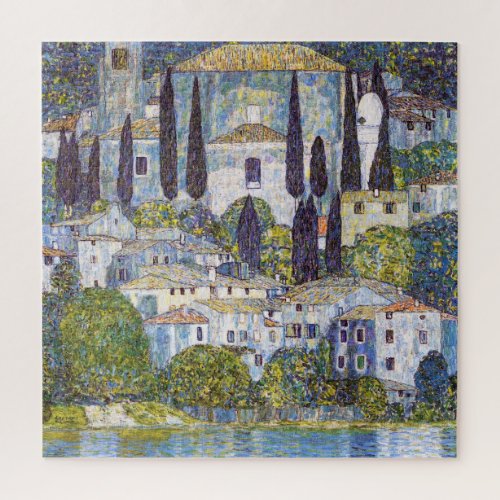 Church in Cassone Gustav Klimt Jigsaw Puzzle