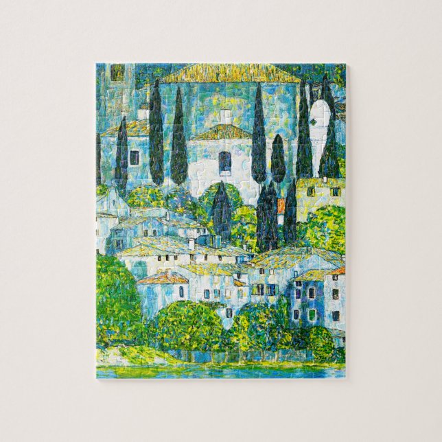 Church in Cassone Gustav Klimt Jigsaw Puzzle (Vertical)