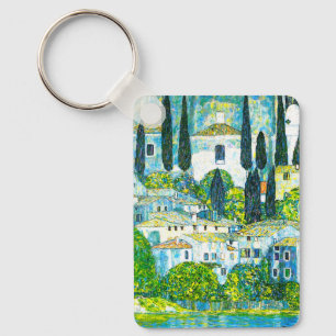 Church in Cassone Gustav Klimt Keychain