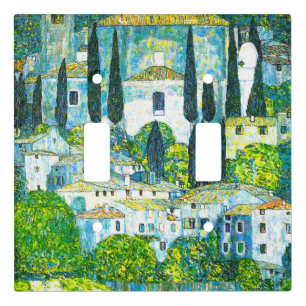 Church in Cassone Gustav Klimt Light Switch Cover