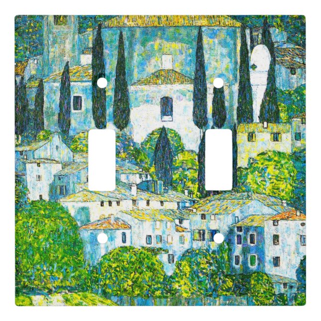 Church in Cassone Gustav Klimt Light Switch Cover (Front)