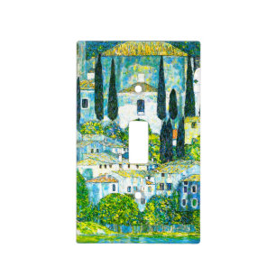 Church in Cassone Gustav Klimt Light Switch Cover