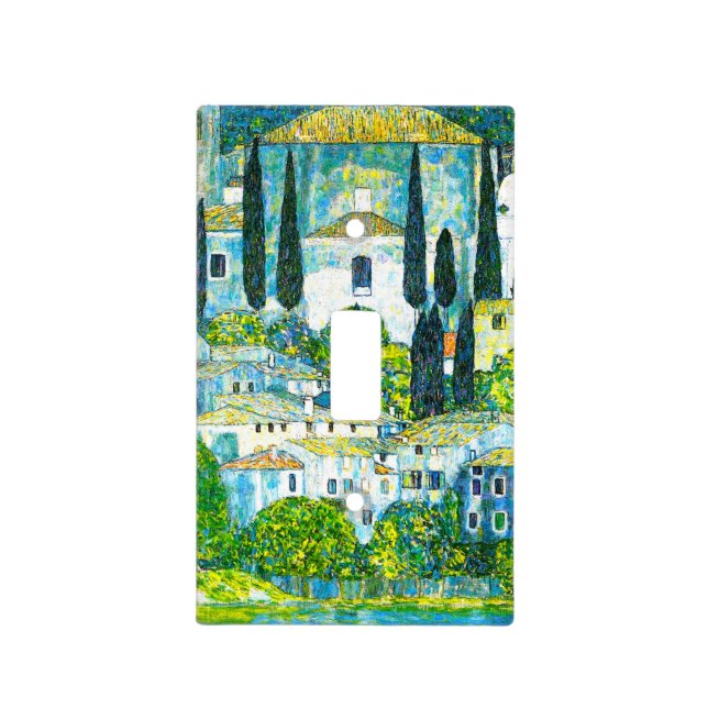 Church in Cassone Gustav Klimt Light Switch Cover (Front)
