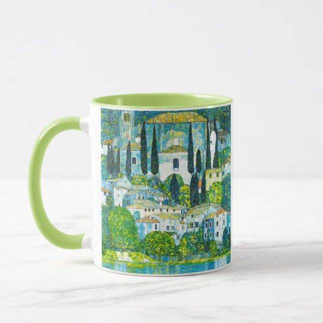 Church in Cassone Gustav Klimt Mug (Left)