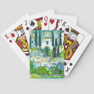 Church in Cassone Gustav Klimt Poker Cards