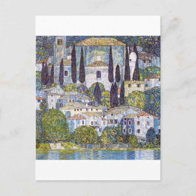 Church in Cassone, Gustav Klimt Postcard (Front)